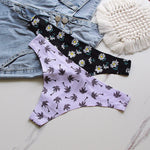 Women Thongs Fashion Floral Panties XS-XL Female Underpants Ladies Sexy Underwear Women Bikini Panty New Panties For Woman 2022