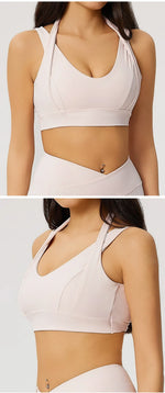 High Strength Gym Top Women Sports Bra Running Back Cross Yoga Bra Breathable Sports Underwear Women Fitness Workout Top Women