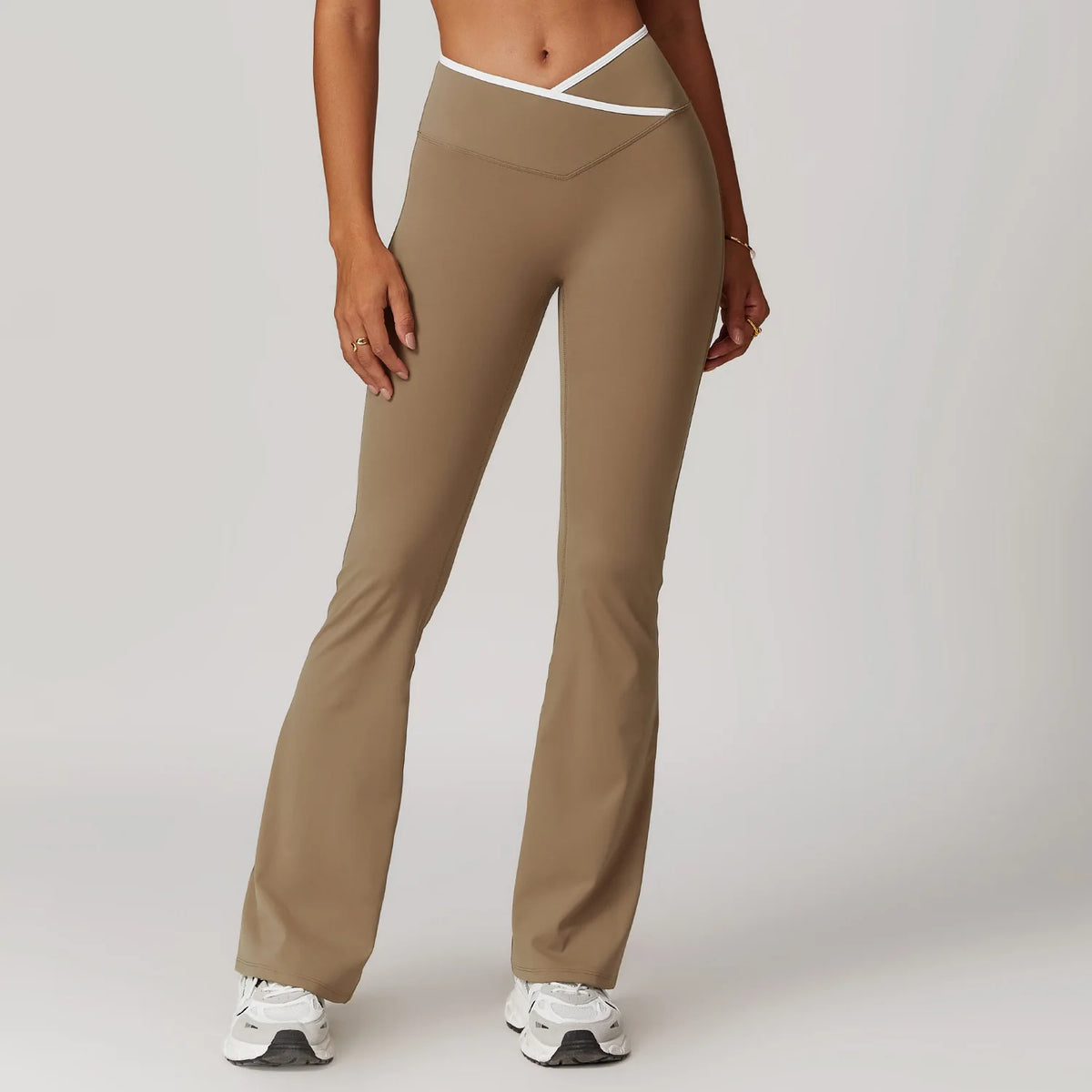 Bell-bottoms Tights Yoga Leggings Women Fitness Leggings Running Cycling Pants Sports Leggings High Waist Workout Gym Clothing