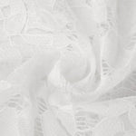Lace Bolero for Women Tie Front Ruffle Hem Cardigan Long Sleeve Cover Up Jacket Formal Office Sheer Crop Shrug