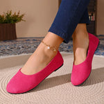 Women Flats Shoes Comfortable Knit Ballet Flat Shoes Women Casual Slip on Loafers Office Boat Sneakers Women Zapatos De Mujer