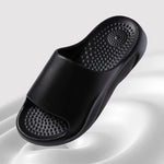 Non-Slip Shower Slippers Women Men Comfortable Soft Sole Couple Slippers Summer 2025 Lightweight Flat Heel Bathroom Slides