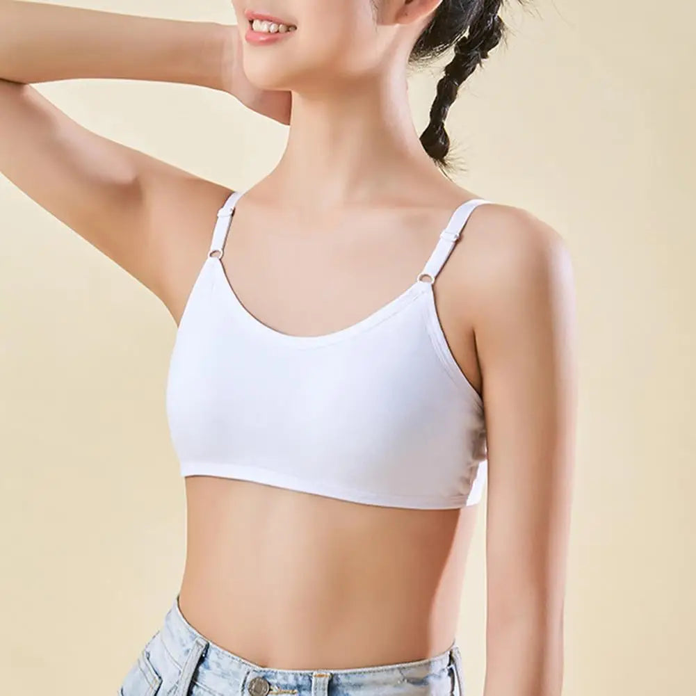 No Underwire Comfort Everyday Bra Women's Wirefree Padded Bra Seamless Full Coverage Cotton Bralette with Adjustable Strap