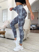 47 Color Marbling Tie-Dye Seamless Yoga Pants Sports Leggings Women Running Fitness High Waist Gym Leggings Women Workout Tights