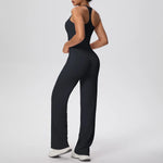 Yoga Set 2PCS Women Tracksuit Nude Feeling Workout Sets Gym Clothes Push Up Fitness Running Sportswear Sport Vest Leggings Suit