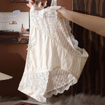 Anti-septic Women Underpants Women Panties Mid Waist Lace Bow Decor Tummy Control Butt-lifted Soft Stretchy Quick Dry Briefs