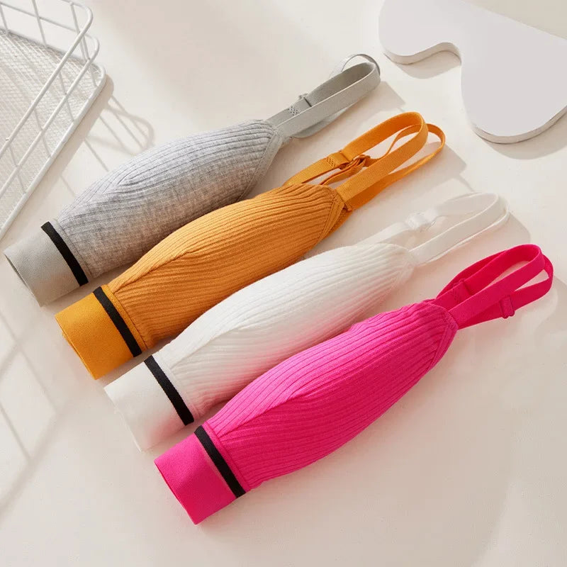 Women Bra Wire Free Cotton Bras Female Seamless Underwear Solid Color Lingerie Girls Breathable Sexy Bralette