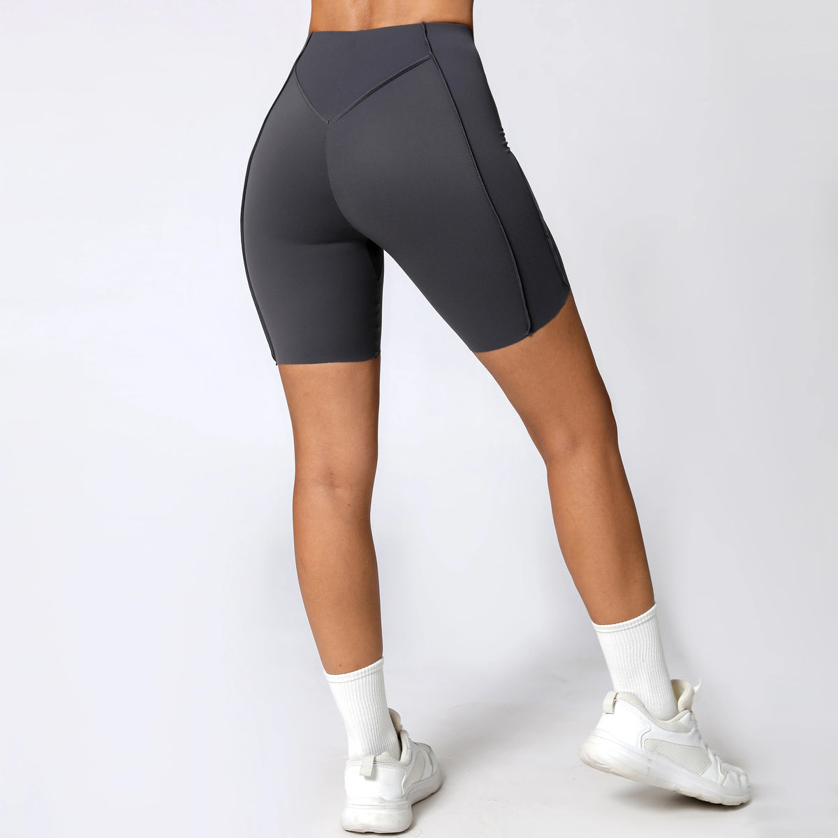 Yoga Shorts Women Fitness Shorts V-shaped Waist Running Cycling Shorts Breathable Sports Leggings Workout Gym Shorts