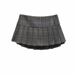 New American Style Pure Desire Hot Girl Plaid JK Waist Pleated Skirt Plaid Half Skirt For Woman Pure Desire Casual Elegant Z3SX