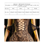 Women Sexy FishnetCover Up, Sheer Bodycon Sleepwear See Through Beachwear Without Bikini