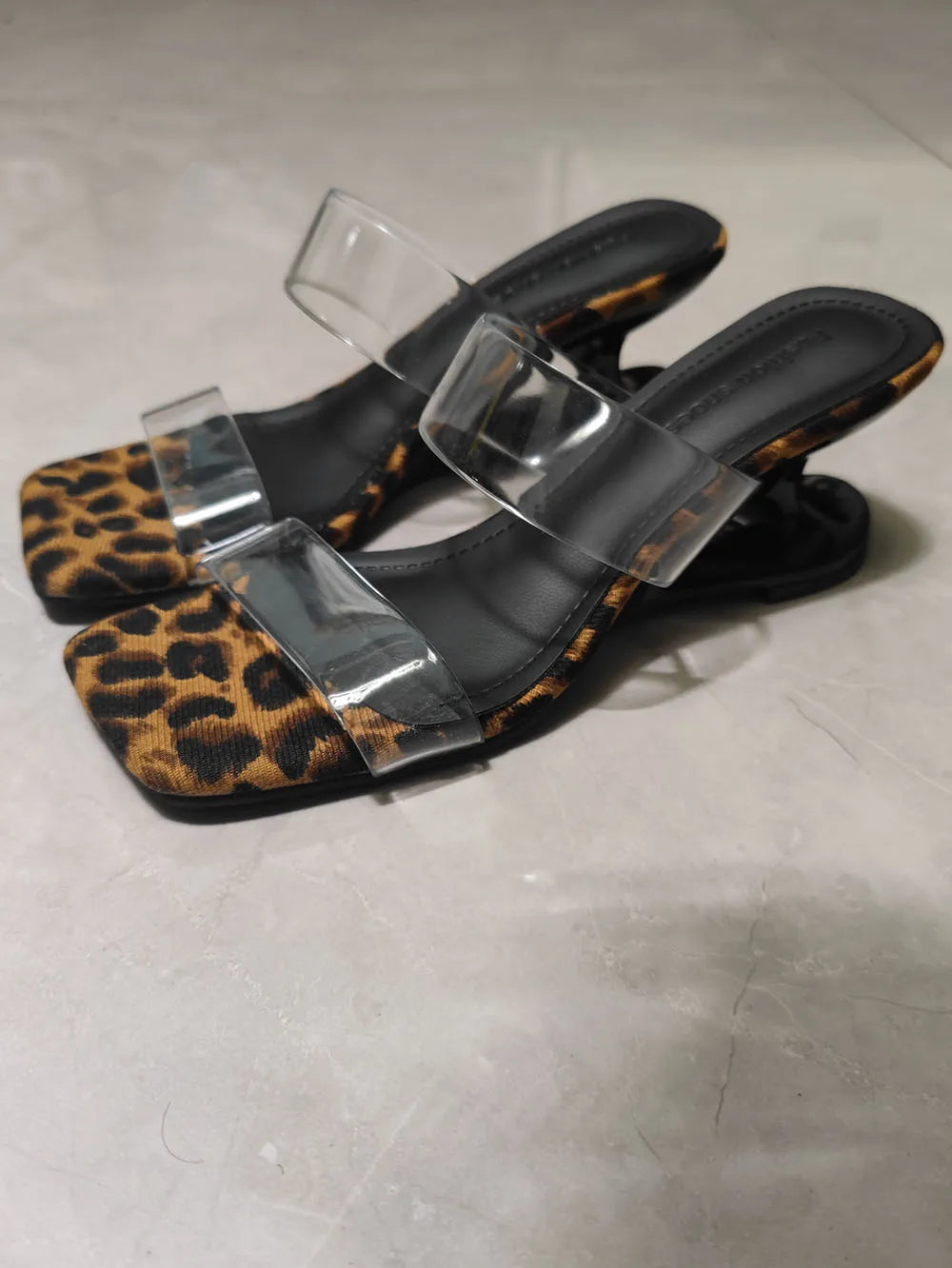 Y2K PVC Transparent Designer Sandals Women Shoes Slip On Hollow Wedge Slide Mules Beach Vacation 6cm Comfortable Walking Heels