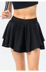Summer Golf Skirt Women High Waist Running Outdoors Tennis Sport Skirt Pockets Fitness Gym Casual Shorts Athletic Workout Skirts