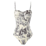 2026 New Arrival Push Up Women Bikini Set Floral Printed Ruffle Bikinis Strappy Bandage Swimwear Brazilian Biquini Bathing Suit