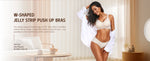 Women's Wavy Smooth Bra Wire-free and Seamless Bra Supports Side Breast Prevents Sagging Comfortable and Pushes Up