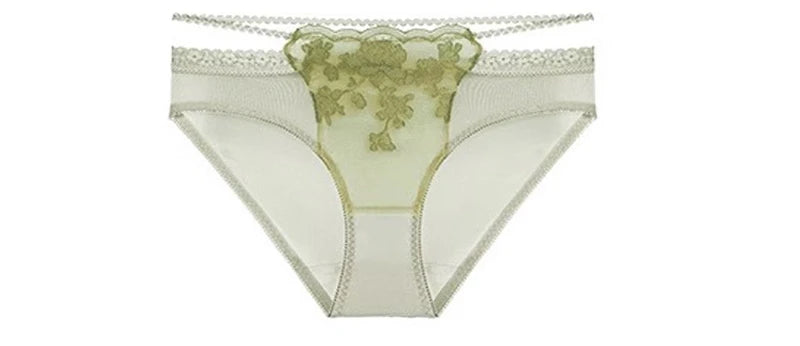 Antique French Lace Underwire Bra | Retro Petite Deep V Plunge Set | Summer Non-Padded Lingerie | Sexy Bridal Push Up Effect
