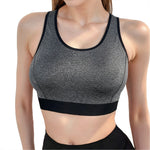 Women Sports Bra High Elastic Support Racerback Yoga Top Comfortable Breathable Workout Crop Top No Pads Underwear For Gym Yoga