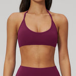 Breathable Bra Gym Top Women Bras High Support Thin Strap Halter Sports Bras Push-up Workout Underwear Shockproof Yoga Tank Tops