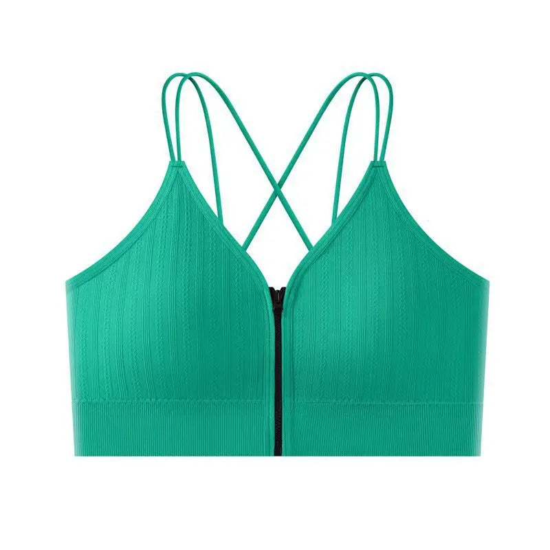 Seamless Bra Women Front Zipper Tube Tops Wrapped Chest Vneck Wireless Bra Comfort Tube Bra Beauty Back Underwear Sports Vest