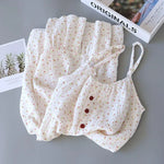 New Fashion Floral Print Long Nightgown Women's Lingerie Pure Cotton Comfortable Summer Nightwear Casual Home Wear Hot