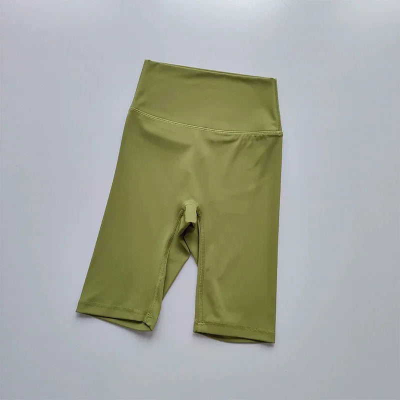 Women's High-Quality Yoga Exercise Shorts Quick Drying Nude Sports Running Fitness Shorts for Active Women
