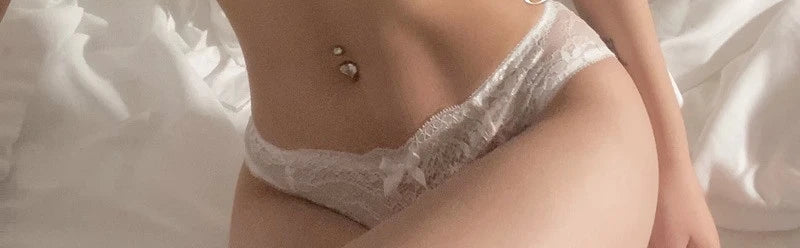 MOYISUFrench Ultra Fina Sexy Tushy Conjunto Encaje Sin Aro Sensual Transparente Bralette Pantaleta Ajuste Perfecto Talla S-XL