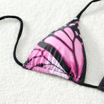 Sexy Butterfly Print Swimwear String Bikinis Set Micro Extremo Mini Thong Swimsuit Women Bathing Suit Triangle Bikini 2026 Mujer
