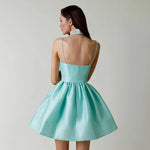 Party Dresses For Women Diamond Spaghetti Strap Solid Color Low Cut Sexy Mini Evening Dress Fashion Elegant Banquet Chic Vestido