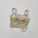 Women's yoga sports bra, small camisole vest integrated fixed gathering sports and fitness bra