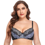 Beauwear 85D-110D plus size women 2 hook and eyes elastic underwear female sexy push up bras with light pad