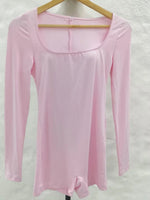 Phantasy Pink Overalls for women Sexy Long-Sleeved Jumpsuit Yoga Pant Sport Yoga Style Slim Short Jumpsuit Lady Women's Clothing
