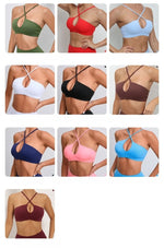 Women's Yoga Bra - Running Cross Back Breathable Naked Feel Sports Fitness Brafor Yoga Running Gym Top
