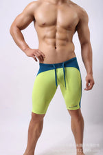 Men's Swimming Trunks Fitness Shorts Casaul Beach Vaction Style For Man Color Blocked Drawstring Elastic Waist Beach Shorts KD14