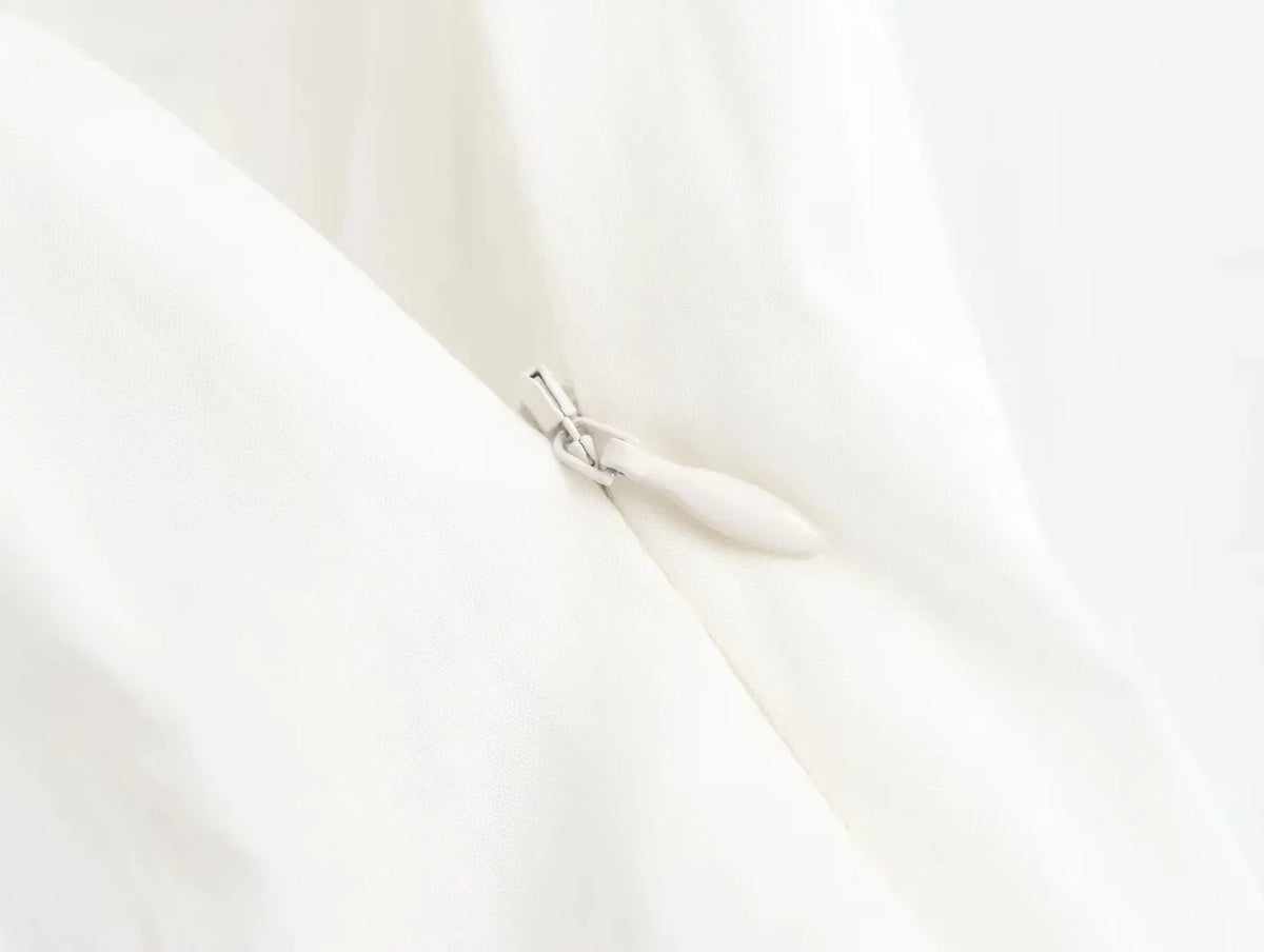 Foridol Solid White A-line Long Skirt Spring Summer Women Elegant Pleated Skirt Bottoms 2025 High Waist Female Faldas Mujer