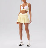 2026 Summer Tennis Short Skort Women Quick Drying High Waist and Abdominal Compression Lace Ruffles Yoga Golf Pleate Mini Skirt