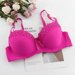 Beauwear Thick Mold Cup Shaped Padded Bra Double Push Up Underwear Full Support Sexy Teens Girls Bra Top Plus 36-42 B Cup