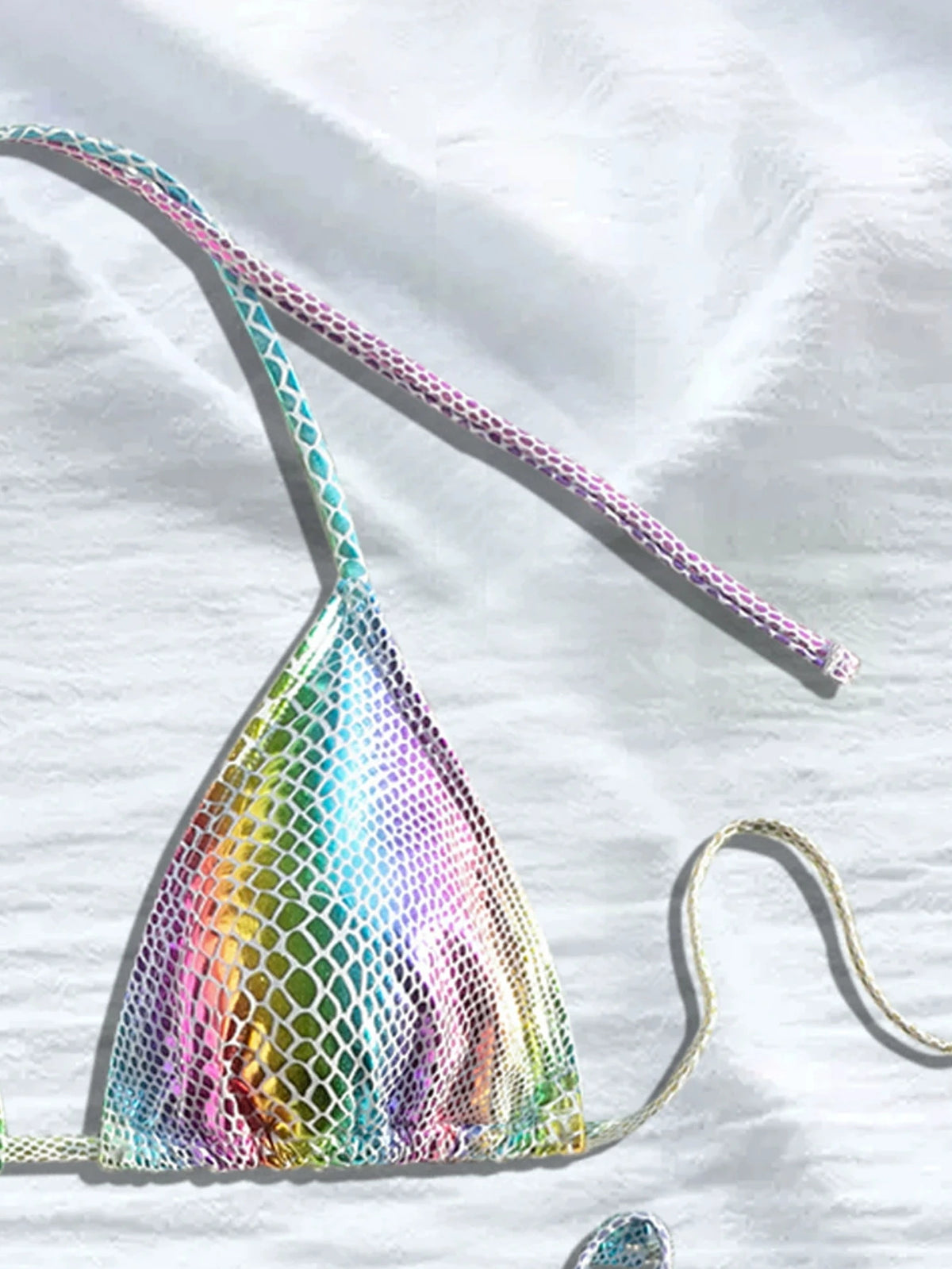 DEKA Colorful Snake Skin Bikini Set Halter Strappy Female Swimsuit Women Swimwear Two-pieces Bikini set Bather Bathing Suit Swim