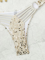 DEKA 2026 Sparkle Shells Bikini Set Summer Lady Holiday Beach 2pc Bikinis Women Inspired Swimwear Designer Ties Swimsuit