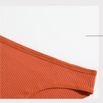 10Pcs/Set Women Cotton Briefs Breathable Panties Low Waist Briefs Sports Solid Soft Skin-Friendly Underwear Daily Wear S-XXL