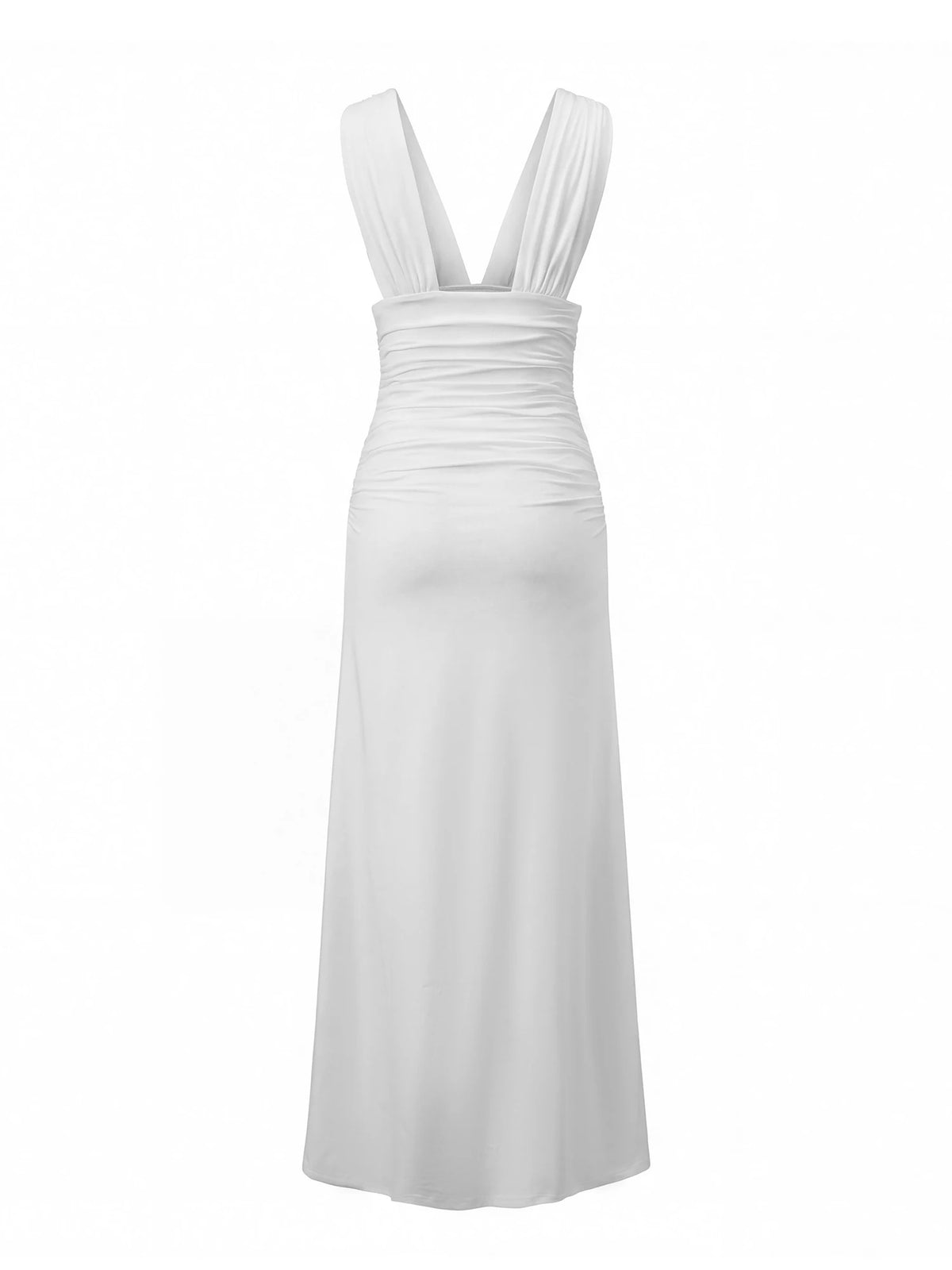 2026 Summer Women's Sleeveless Dress Deep V Neck Bodycon Long Tank Dress Party Evening Elegant Dresses for Date Daily