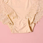 Beauwear Women Luxury Sexy Lace Panties Floral Transparent Nylon Breathable Briefs Underwear Female Bragas Pretty Lingerie