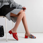NASBAVI Out Outdoor Slippers Latest Luxury Shoes Women Designers Ladies Shoes and Sandals Wedding Shoes for Women Big Size 45 46