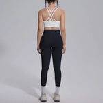 Women's Yoga Set Sports Fitness Running Beautiful Back Slim Fit Bra Hip-lifting High Waist Pants Workout Training Gym Suits