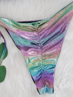 Gradient Snake Skin Bikins 2025 Diamond Bikini Female Swimsuit Women Swimwear Two-pieces Bikini Set Mini Micro Bathing Suit Swim