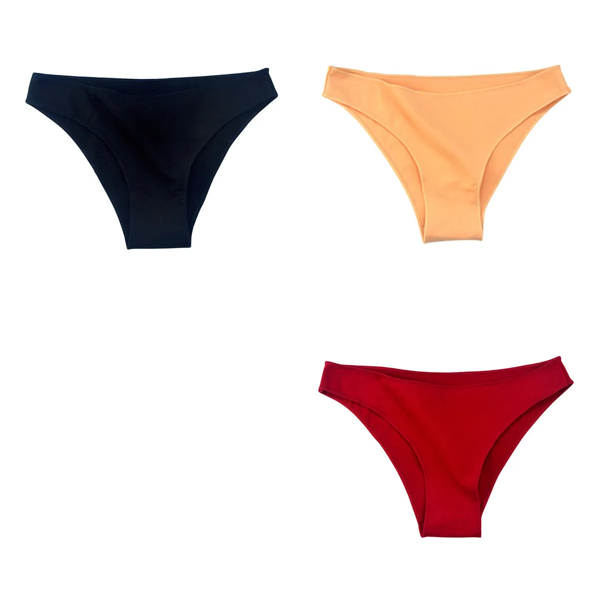 3Pcs/Set Women's Cotton Briefs Underwear Female Underpants Low Rise Underwear Sexy Lingerie Soft High Cut Panties
