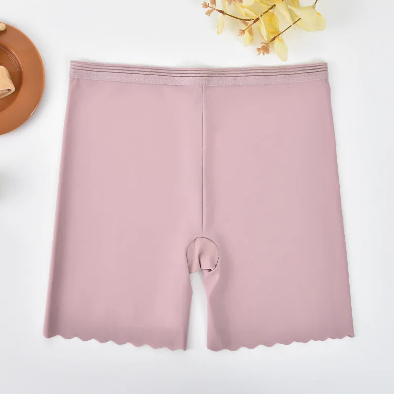 Ice Silk Safety Short Pants High Waist Shorts Panties For Women Tummy Control Hip Lift Underwear Boyshorts Boxer