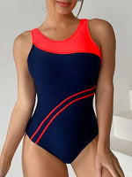 New Sports One Piece Swimsuit 2026 New Racerback Slim Swimwear Women Bathing Suit Surfing Monokini Athletic Swimming Suits XXL