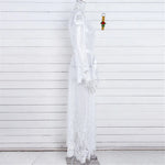 S - XL Sexy Sheer Crochet Lace Tunic Beach Cover Up Beach Cover-ups Long Beach Dress Beach Wear Beachwear Female Women V1318
