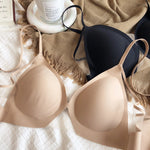 Summer Seamless Women Underwear French Light and Thin Bra Sexy Mesh Deep V Lingerie Adjustable Strap Bralette High Quality