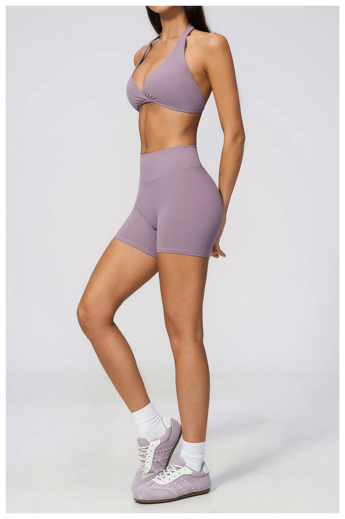 Summer Yoga Sets Women Front Cross Sports Bra Exercise Suits Outwear Lifting Buttocks Abdominal Compression Shorts Fitness Set