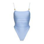 2026 2Pcs Sexy Women One Piece Swimsuit Female Push Up Swimwear BiquiniHigh Cut Monokini Solid Swim Suit Bathingsuit Beachwear